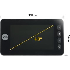 Judas Numérique Yale DDV5800 avec Sonnette Intégrée - Noir - Diamet