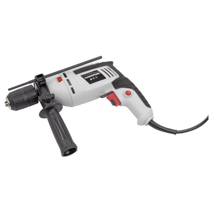 Perceuse a percussion - POWERPLUS - 600 W - 35 000 a 48 000 coups / min - Perce le bois / acier / béton Perceuse a percussion - POWERPLUS - 600 W - 35 000 a 48 000 coups / min - Perce le bois / acier / béton