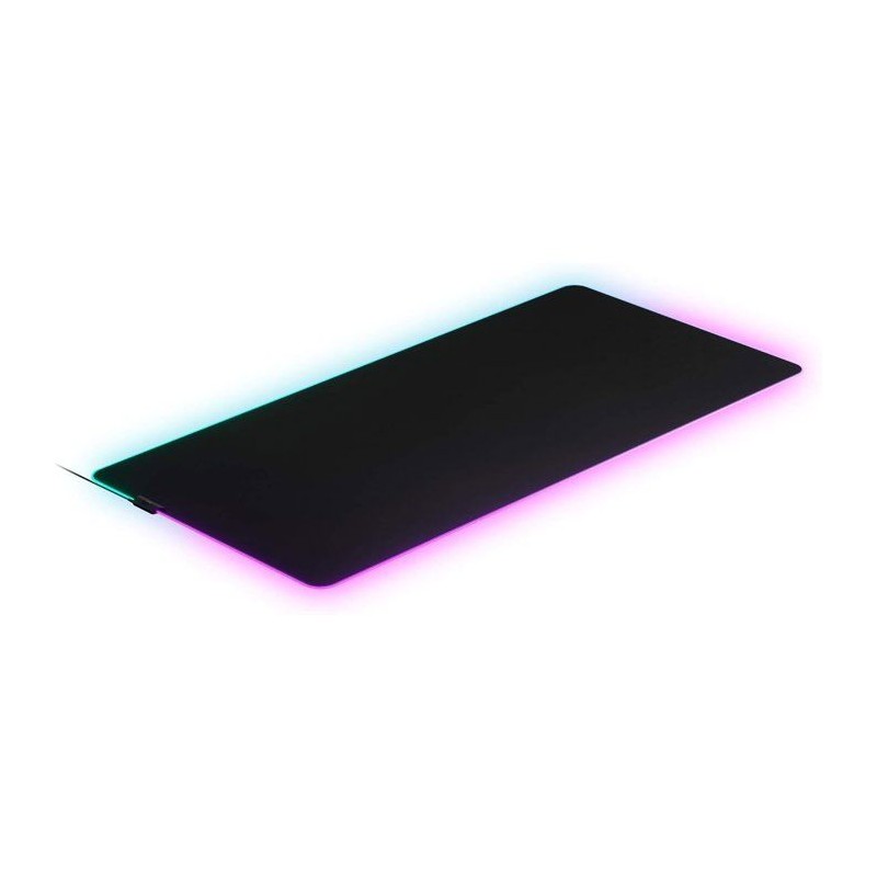 Tapis de souris gaming - STEELSERIES - QcK Prism Cloth 3XL - RGB - Noi