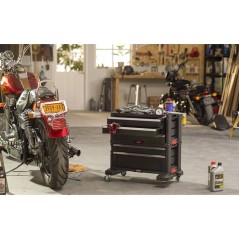 Coffre a outils modulaire - Keter - Noir - 5 tiroirs - 4 roues - Rési