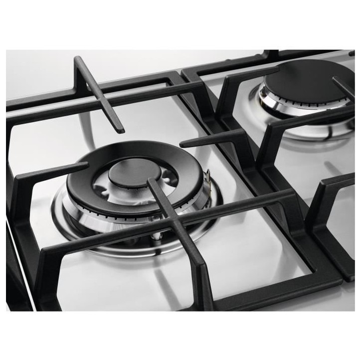 Plaque de cuisson a gaz - ELECTROLUX - 5 foyers - 74,4 x 51 cm - KGS7536SX - Inox Plaque de cuisson a gaz - ELECTROLUX - 5 foyers - 74,4 x 51 cm - KGS7536SX - Inox