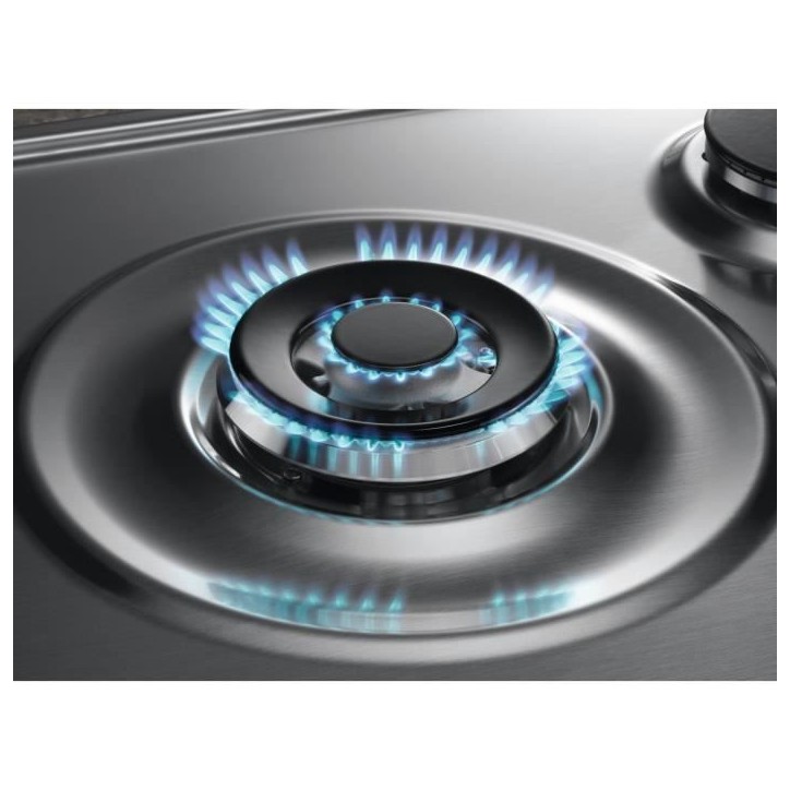 Plaque de cuisson a gaz - ELECTROLUX - 5 foyers - 74,4 x 51 cm - KGS7536SX - Inox Plaque de cuisson a gaz - ELECTROLUX - 5 foyers - 74,4 x 51 cm - KGS7536SX - Inox
