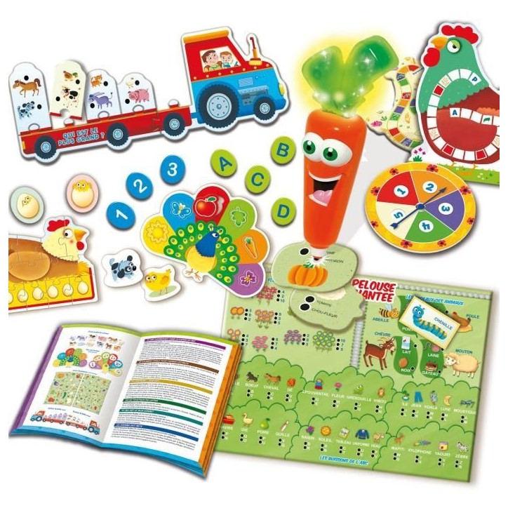Carotina 50 jeux, Coffret de jeux éducatif,LISCIANI GIOCHI, Rouge, Présence parentale, 3 ans et plus Carotina 50 jeux, Coffret de jeux éducatif,LISCIANI GIOCHI, Rouge, Présence parentale, 3 ans et plus