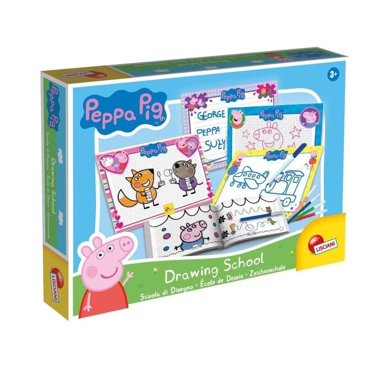 Ecole de dessin - Peppa Pig drawing school - pour apprendre a dessiner