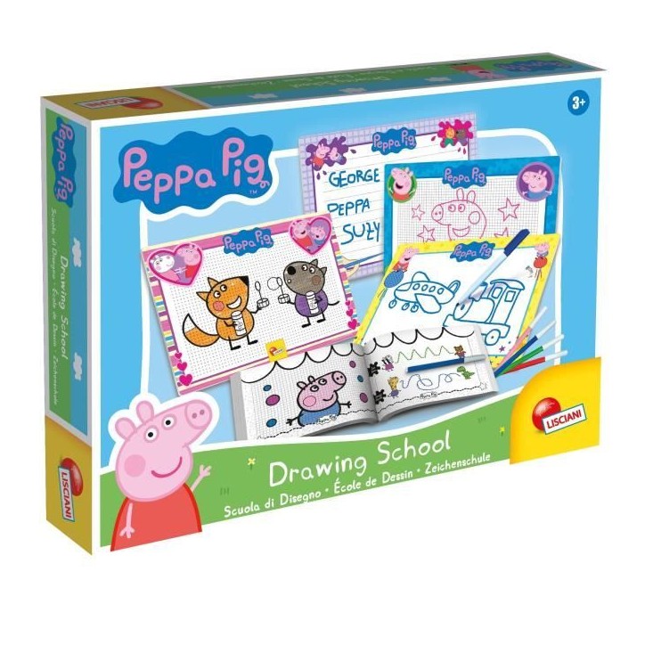 Ecole de dessin - Peppa Pig drawing school - pour apprendre a dessiner - LISCIANI