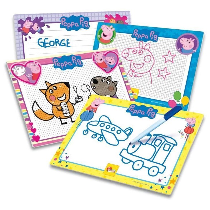 Ecole de dessin - Peppa Pig drawing school - pour apprendre a dessiner - LISCIANI