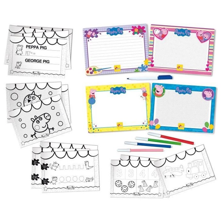 Ecole de dessin - Peppa Pig drawing school - pour apprendre a dessiner - LISCIANI