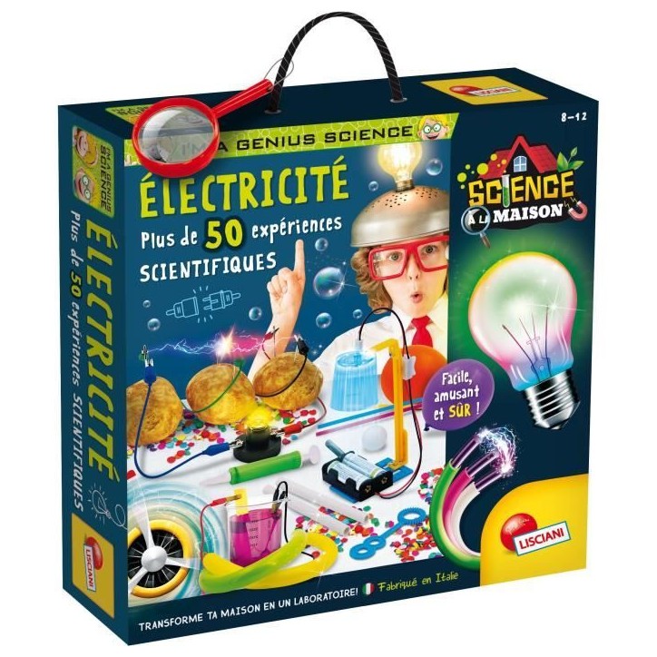 Génius Science - jeu scientifique - l'électricité - 50 expériences - LISCIANI Génius Science - jeu scientifique - l'électricité - 50 expériences - LISCIANI