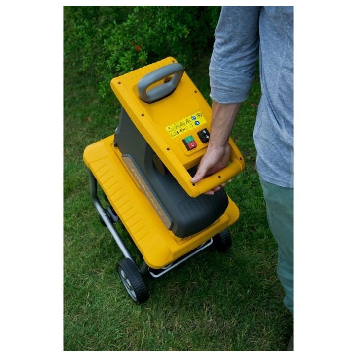 Broyeur électrique - STIGA - BIO SILENT 2500 - Broyage jusqu'a 40 mm - Rotor a 8 dents - Bac 60 L Broyeur électrique - STIGA - BIO SILENT 2500 - Broyage jusqu'a 40 mm - Rotor a 8 dents - Bac 60 L