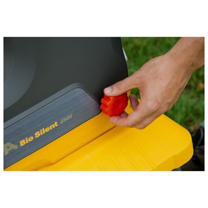Broyeur électrique - STIGA - BIO SILENT 2500 - Broyage jusqu'a 40 mm - Rotor a 8 dents - Bac 60 L Broyeur électrique - STIGA - BIO SILENT 2500 - Broyage jusqu'a 40 mm - Rotor a 8 dents - Bac 60 L