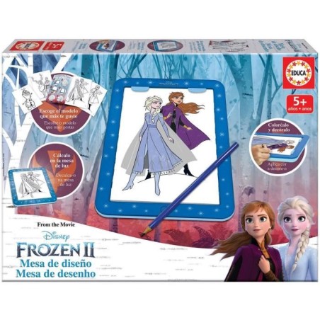 Tablette de dessin - EDUCA - Disney La Reine des Neiges - Lumineuse av
