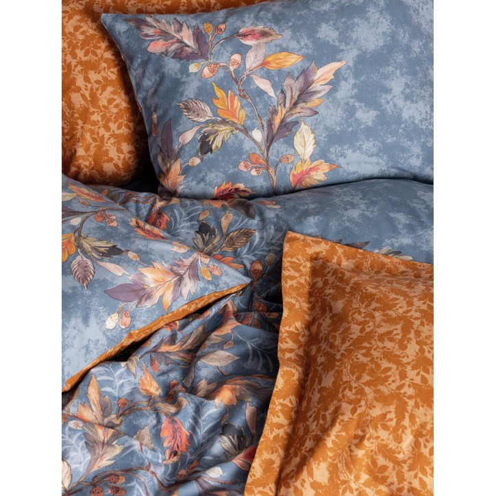 Parure de lit - 1 housse de couette 140 x 200 cm + 2 taies d'oreiller 60 x 60 cm - 100% coton renforcé - Moutarde Parure de lit - 1 housse de couette 140 x 200 cm + 2 taies d'oreiller 60 x 60 cm - 100% coton renforcé - Moutarde