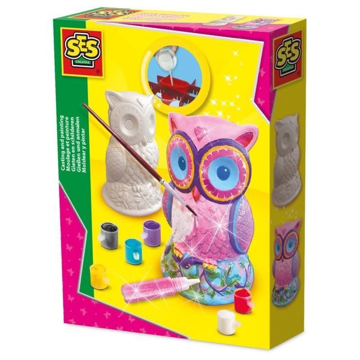 Moulage et peinture - SES CREATIVE - Chouette - Figurines en plâtre Moulage et peinture - SES CREATIVE - Chouette - Figurines en plâtre