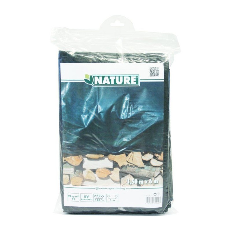 Bâche de protection pour tas bois ou autres usages - NATURE - 1,50 x