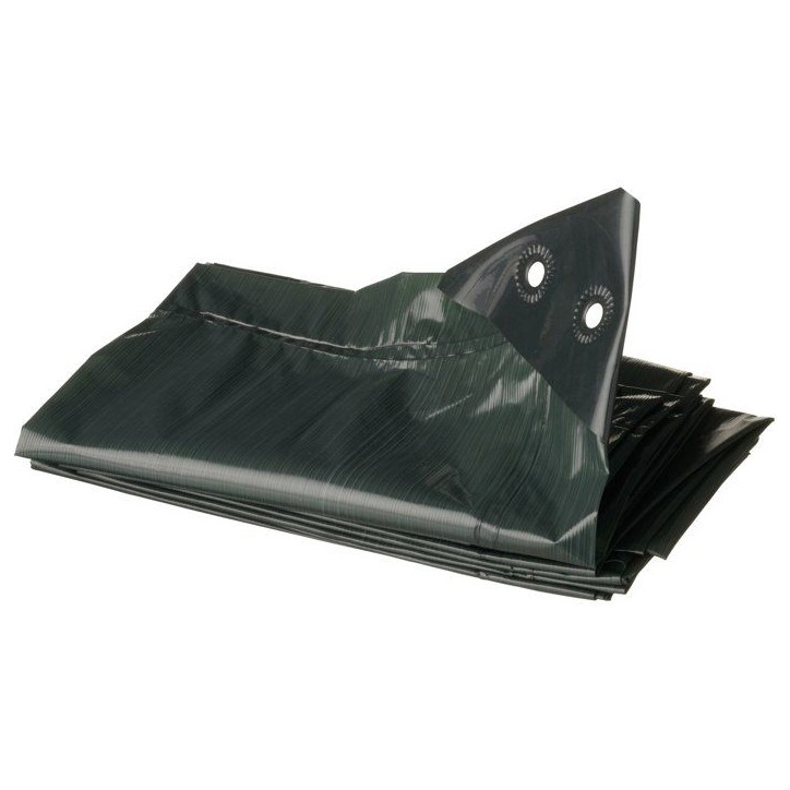 Bâche de protection pour tas bois ou autres usages - NATURE - 2 x 8 m - 90g/m² - Vert Bâche de protection pour tas bois ou autres usages - NATURE - 2 x 8 m - 90g/m² - Vert