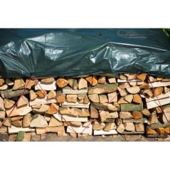 Bâche de protection pour tas bois ou autres usages - NATURE - 2 x 8 m