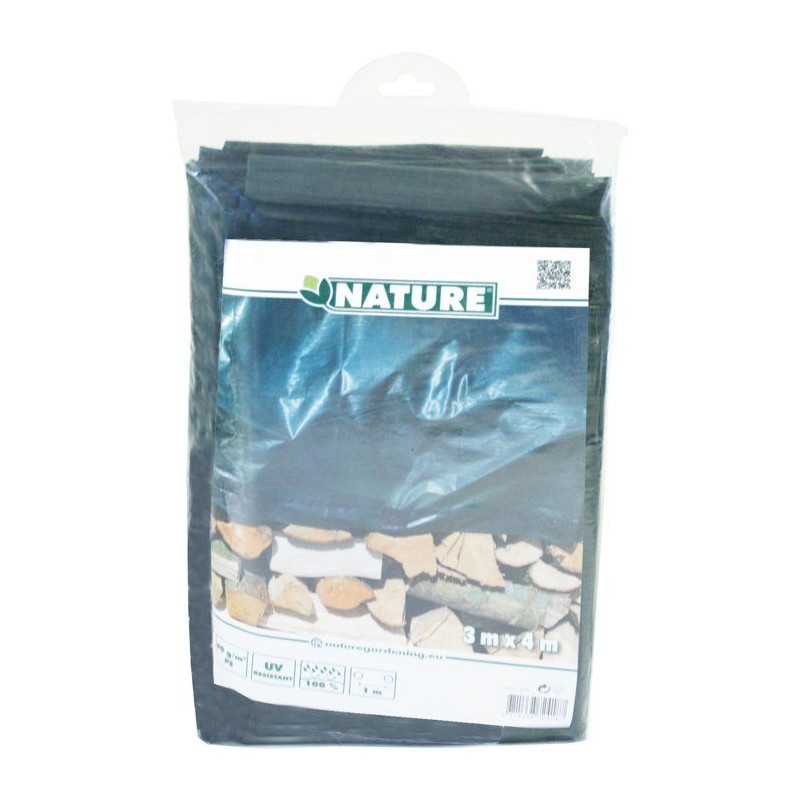 Bâche de protection pour tas bois ou autres usages - NATURE - 3 x 4 m