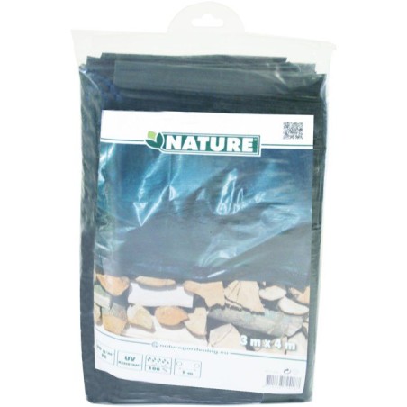 Bâche de protection pour tas bois ou autres usages - NATURE - 3 x 4 m