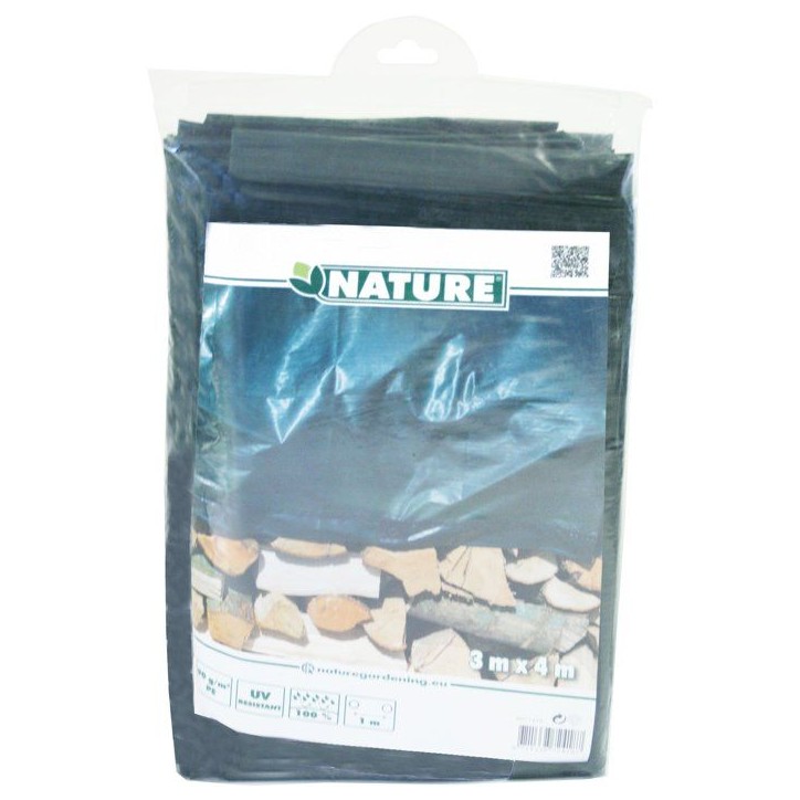 Bâche de protection pour tas bois ou autres usages - NATURE - 3 x 4 m - 90g/m² - Vert Bâche de protection pour tas bois ou autres usages - NATURE - 3 x 4 m - 90g/m² - Vert