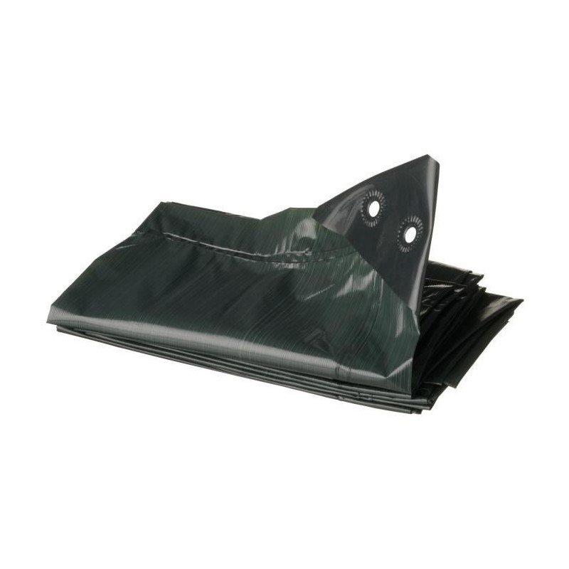 Bâche pour tas de bois - NATURE - 5 x 6 m - HDPE 90 g/m² - 100% éta