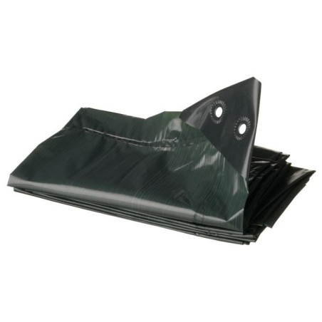 Bâche pour tas de bois - NATURE - 5 x 6 m - HDPE 90 g/m² - 100% éta