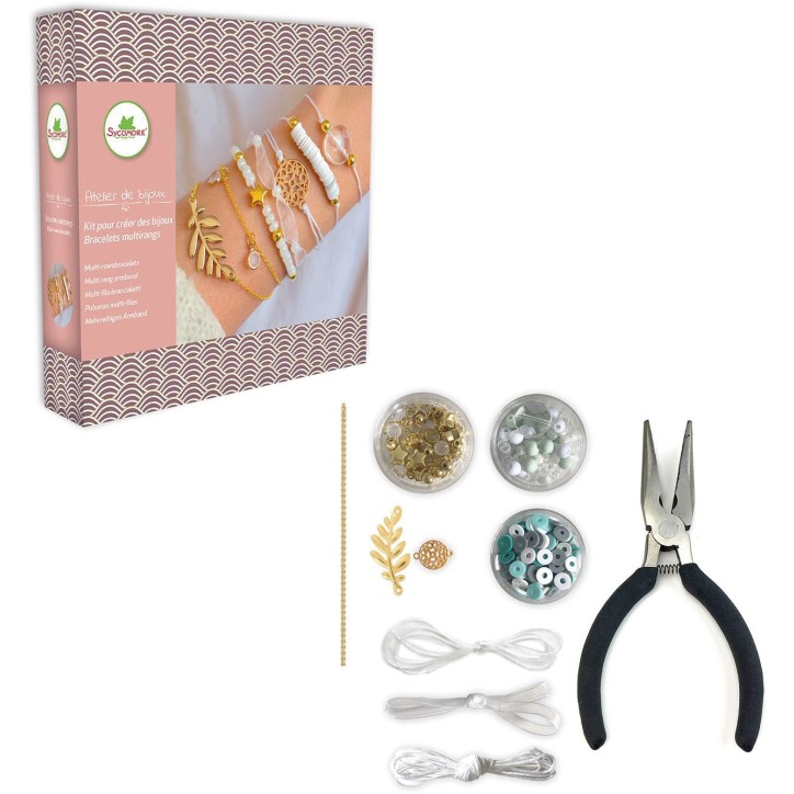 Atelier de bijoux - SYCOMORE - Bracelets multirangs - Des 12 ans Atelier de bijoux - SYCOMORE - Bracelets multirangs - Des 12 ans