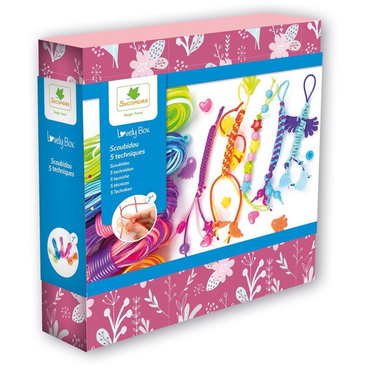 Lovely Box - SYCOMORE - 5 Techniques de scoubidou - Des 7 ans Lovely Box - SYCOMORE - 5 Techniques de scoubidou - Des 7 ans