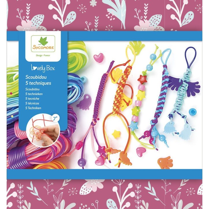 Lovely Box - SYCOMORE - 5 Techniques de scoubidou - Des 7 ans Lovely Box - SYCOMORE - 5 Techniques de scoubidou - Des 7 ans