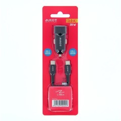 Kit chargeur auto - AUTO T - 540225 - USB-C - 20 W - 5 A