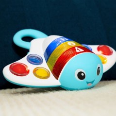 BABY EINSTEIN  RAIE - Jouet intéractif d'éveil sensoriel, musical,