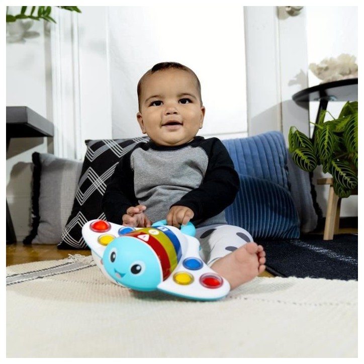 BABY EINSTEIN RAIE - Jouet intéractif d'éveil sensoriel, musical, apprentissage des couleurs, cadeau bébé 6M+ BABY EINSTEIN RAIE - Jouet intéractif d'éveil sensoriel, musical, apprentissage des couleurs, cadeau bébé 6M+