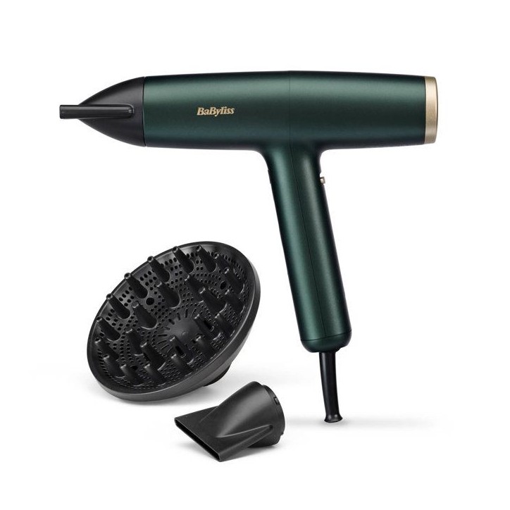 Seche-cheveux - Babyliss - D6555DE - Air Power Pro VERT - Moteur numérique - Systeme ionique - Ultra-silencieux Seche-cheveux - Babyliss - D6555DE - Air Power Pro VERT - Moteur numérique - Systeme ionique - Ultra-silencieux