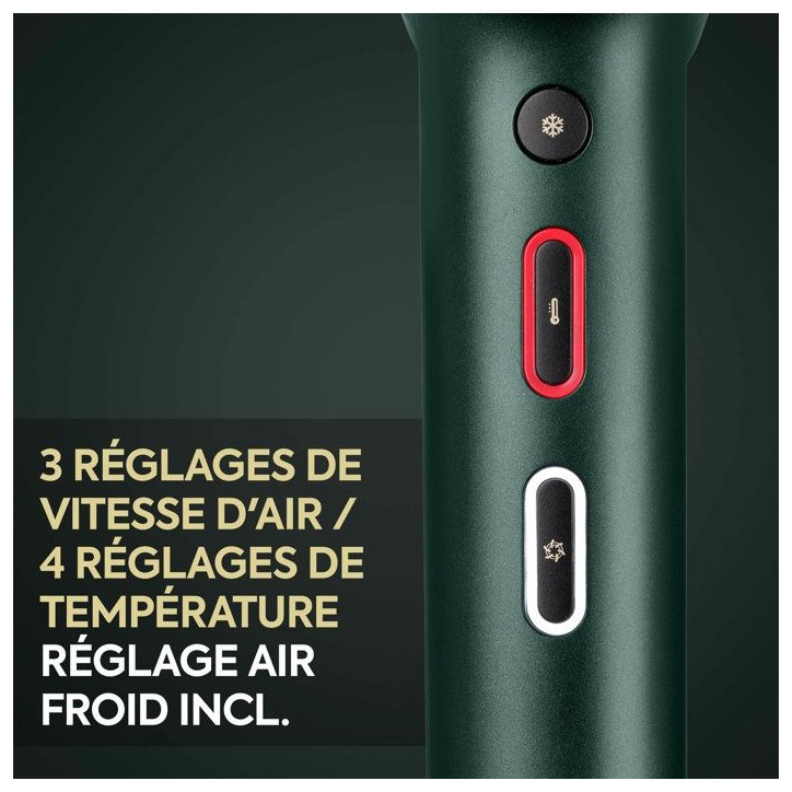 Seche-cheveux - Babyliss - D6555DE - Air Power Pro VERT - Moteur numérique - Systeme ionique - Ultra-silencieux Seche-cheveux - Babyliss - D6555DE - Air Power Pro VERT - Moteur numérique - Systeme ionique - Ultra-silencieux