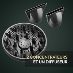 Seche-cheveux - Babyliss - D6555DE - Air Power Pro VERT - Moteur numé