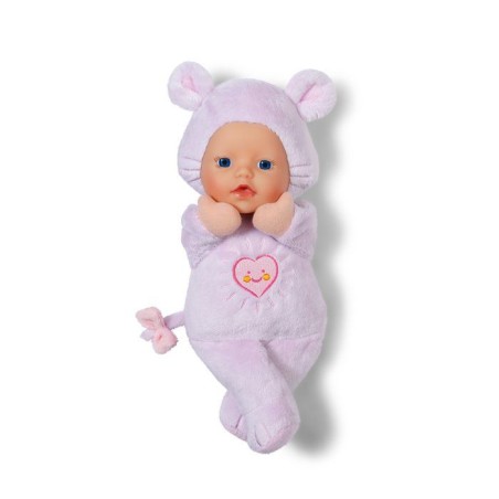 Poupon - BABY BORN - Poupon Souris - Petites oreilles douces et poches pour les doigts - 26 cm - Nouveau-né