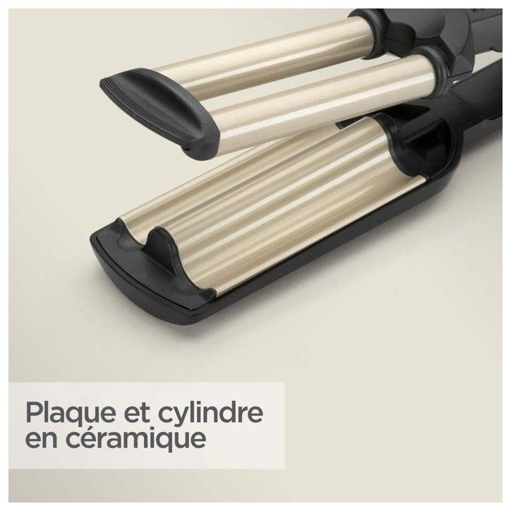 Styler wavy - BABYLISS - C260E - Nano titane céramique - Effet ondulé - 3 températures Styler wavy - BABYLISS - C260E - Nano titane céramique - Effet ondulé - 3 températures