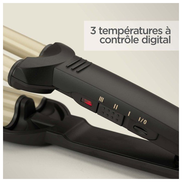 Styler wavy - BABYLISS - C260E - Nano titane céramique - Effet ondulé - 3 températures Styler wavy - BABYLISS - C260E - Nano titane céramique - Effet ondulé - 3 températures