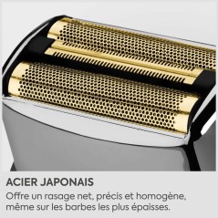 Rasoir électrique - BABYLISS - FS991DE - Double grille titane - Waterproof - Autonomie 2h - Super-X Metal