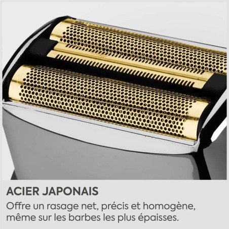 Rasoir électrique - BABYLISS - FS991DE - Double grille titane - Waterproof - Autonomie 2h - Super-X Metal