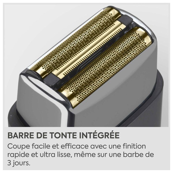 Rasoir électrique - BABYLISS - FS991DE - Double grille titane - Waterproof - Autonomie 2h - Super-X Metal Rasoir électrique - BABYLISS - FS991DE - Double grille titane - Waterproof - Autonomie 2h - Super-X Metal