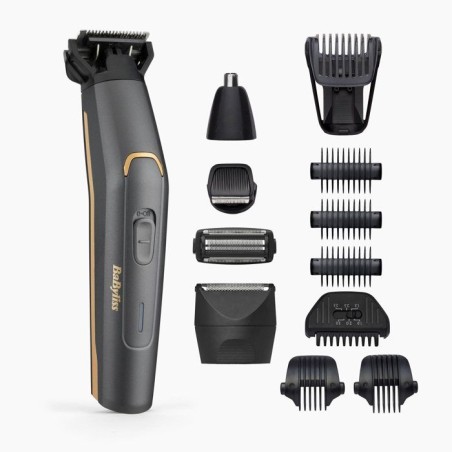 Tondeuse multifonction 12 en 1 - BABYLISS - P1364E - Lames graphite - Waterproof - Kit complet