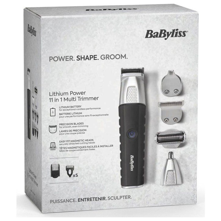 Tondeuse multifonction 11 en 1 - BABYLISS - P1363E - Batterie lithium - Waterproof - Kit complet Tondeuse multifonction 11 en 1 - BABYLISS - P1363E - Batterie lithium - Waterproof - Kit complet