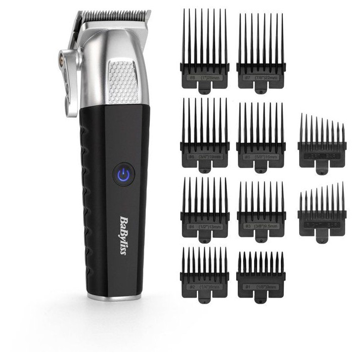 Tondeuse cheveux - BABYLISS - P1359E - Batterie lithium - 8 sabots 0,8-25mm - Trousse de rangement Tondeuse cheveux - BABYLISS - P1359E - Batterie lithium - 8 sabots 0,8-25mm - Trousse de rangement