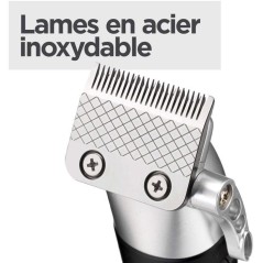 Tondeuse cheveux - BABYLISS - P1359E - Batterie lithium - 8 sabots 0,8-25mm - Trousse de rangement