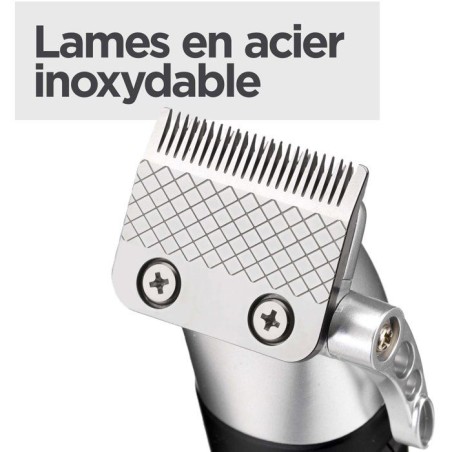 Tondeuse cheveux - BABYLISS - P1359E - Batterie lithium - 8 sabots 0,8-25mm - Trousse de rangement