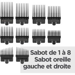 Tondeuse cheveux - BABYLISS - P1359E - Batterie lithium - 8 sabots 0,8