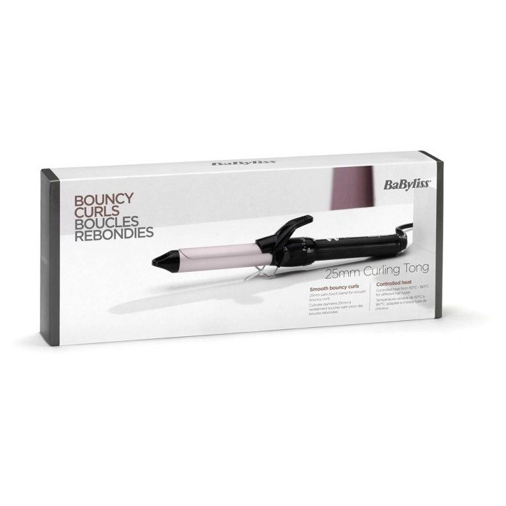 Boucleur - BaByliss - C325E Curling Tong - 25 mm - Pour des Boucles Rapides et Rebondies Boucleur - BaByliss - C325E Curling Tong - 25 mm - Pour des Boucles Rapides et Rebondies