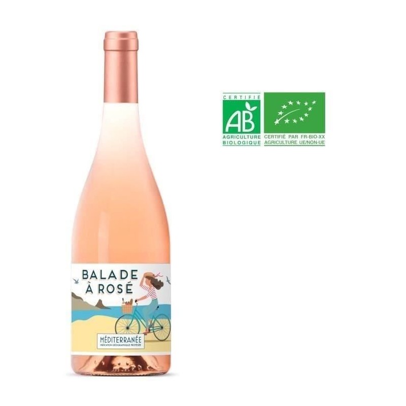 Balade a Rosé 2025 IGP Méditerranée - Vin rosé - Bio