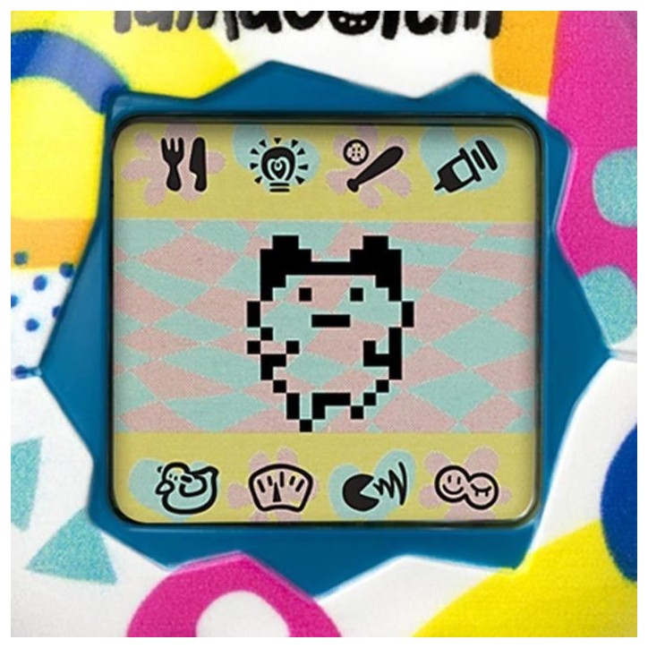 Tamagotchi - BANDAI - Tamagotchi original - Memphis Style - animal électronique virtuel avec écran couleur, 3 boutons et jeux
