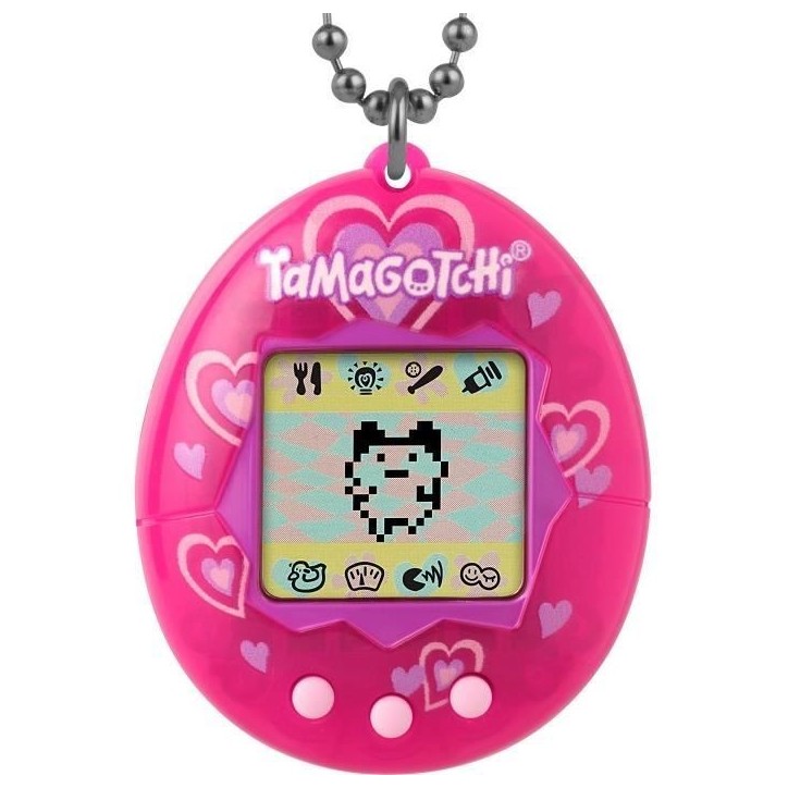 BANDAI - Tamagotchi - Tamagotchi original - Lots of love - animal électronique virtuel avec écran couleur, 3 boutons et jeux -